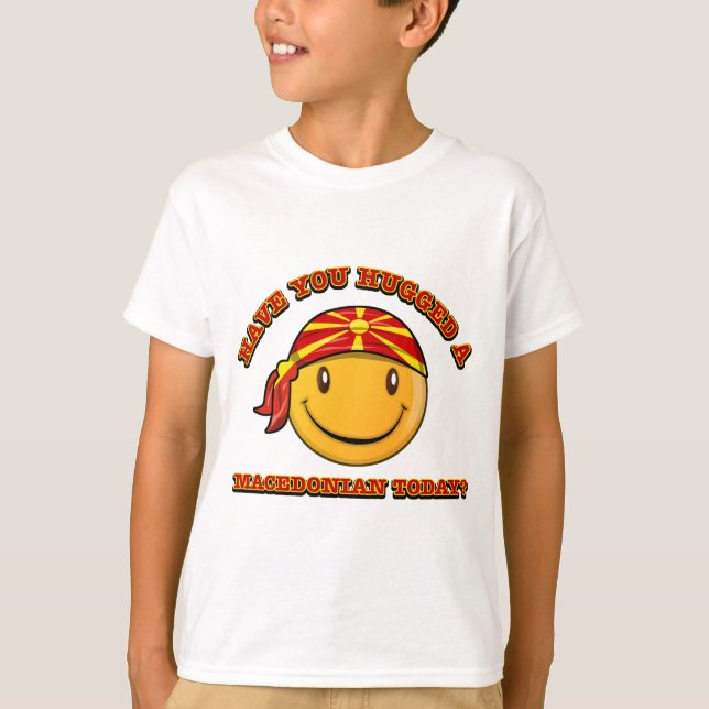 Har du kramat en makedonsk i dag? t shirt (Framsida)