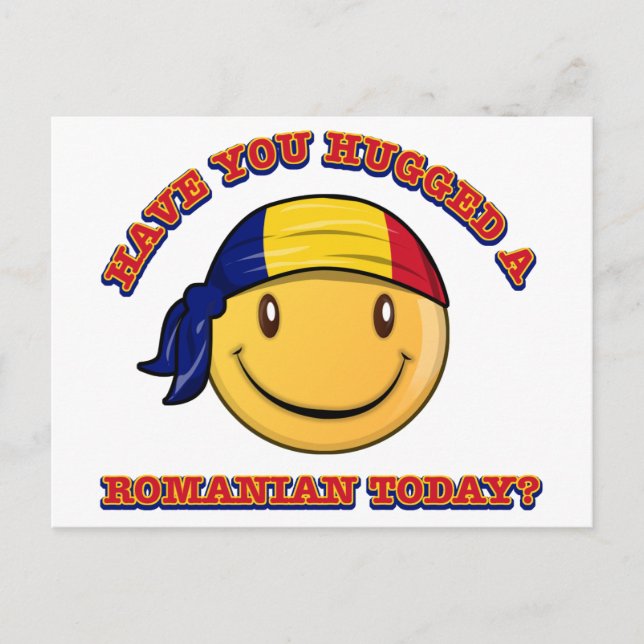 Har du kramat en rumän idag? vykort (Framsida)