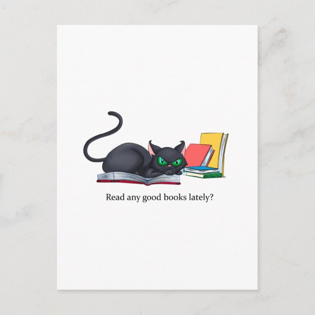 Har du läst någon bra bokar? vykort (Framsida)