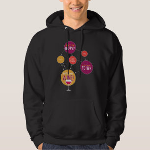Har du Lycklig några Vin-flödesdiagram Hoodie