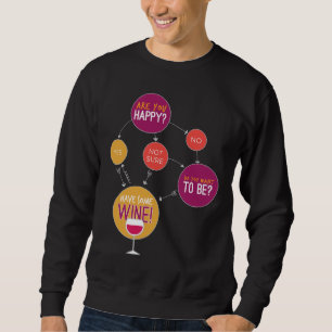 Har du Lycklig några Vin-flödesdiagram Lång Ärmad Tröja