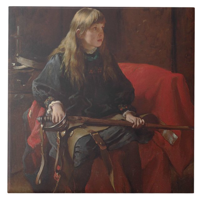 Har du någonsin Döda någon, Far? (av Frank Holl) Kakelplatta (Framsidan)