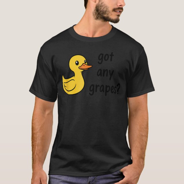 Har du några druvor Anka Tecknad gårdsdjur T Shirt (Framsida)