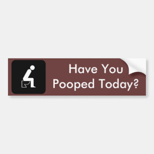 Har du Pooped i dag? Bildekal