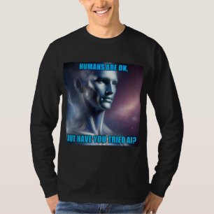 Har du provat AI - Herr Svart Långärmad T-Shirt