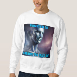 Har du provat AI - Herrens vita sweatshirt