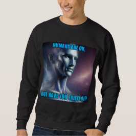 Har du provat AI - Svart herr-sweatshirt Lång Ärmad Tröja