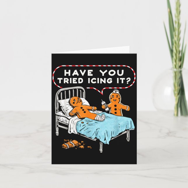 Har du provat att iska det Pepparkaksjuksköterska  Kort (Framsida)