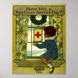 Har du Red Kor Service Flagga? Poster