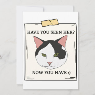 Har du sett katt nu när du vill ha Pet? Inbjudningar