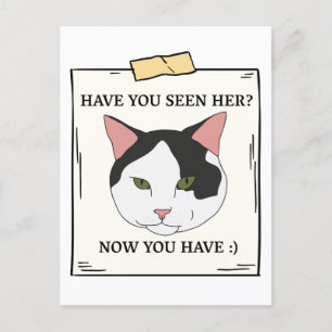 Har du sett katt nu när du vill ha Pet? Vykort
