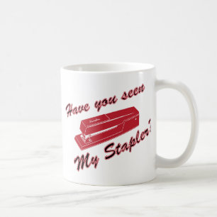 Har du sett min häftapparat? kaffemugg