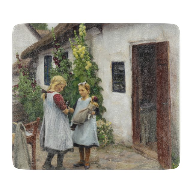 Har du sett min kattunge? (av H.A. Brendekilde) (Framsidan)