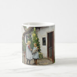 Har du sett min kattunge? (av H.A. Brendekilde) Kaffemugg