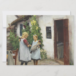 Har du sett min kattunge? (av H.A. Brendekilde) Kort