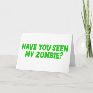 Har du sett min Zombie? Kort