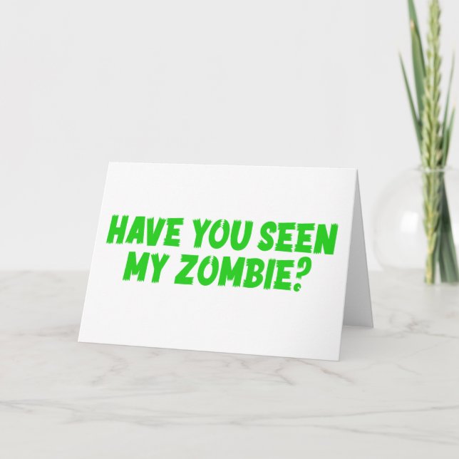 Har du sett min Zombie? Kort (Framsida)