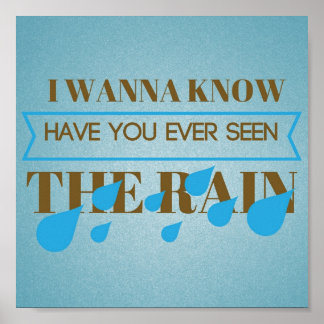 Har du sett Rain Artsy Poster? Poster