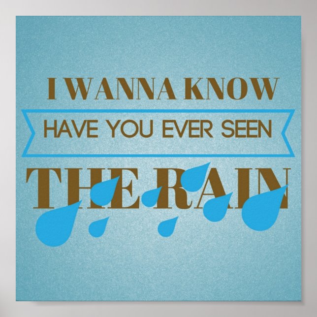 Har du sett Rain Artsy Poster? Poster (Framsidan)