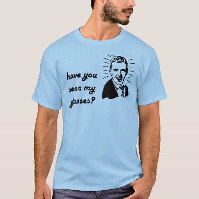 har du som ses min exponeringsglas (manlign) tee shirt (Framsida)