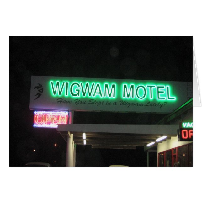 Har du sovit i en Wigwam på sistone? OBS Kort (Framsidan Horizontal)