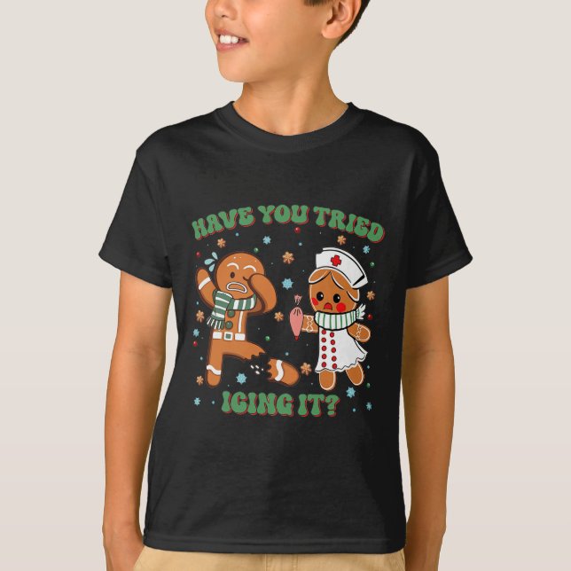 Har du testat det vid julsjukan Gingerbrea? T Shirt (Framsida)