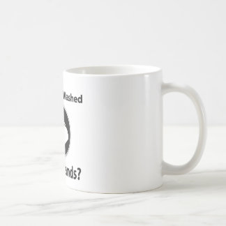 Har du tvättat din händer? kaffemugg