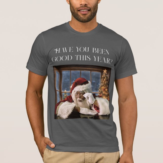 Har du varit bra i år? Santa Hoodie T Shirt (Framsida)