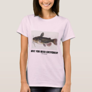 Har du varit Catfished? (Havskattillustration) Tee