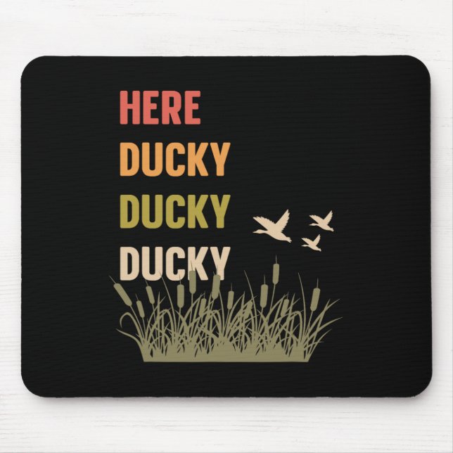 Här Ducky Ducky Ducky Funny Anka-samtal till Anka  Musmatta (Framsidan)