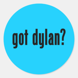 har Dylan? Runt Klistermärke