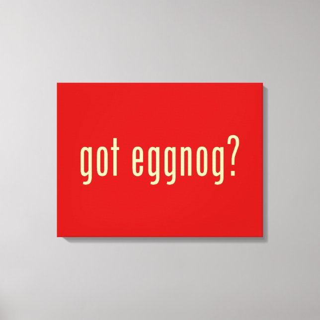 har eggnog? canvastryck (Framsida)