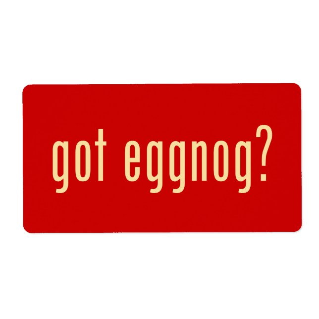 har eggnog? fraktsedel (Framsidan)