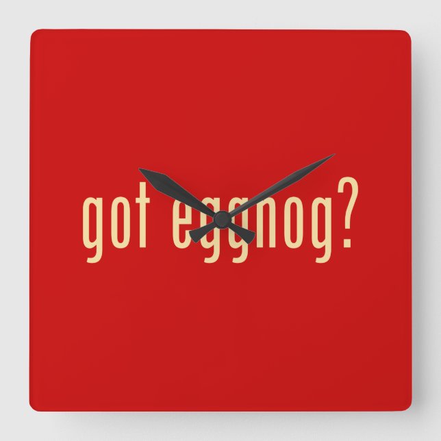 har eggnog? fyrkantig klocka (Framsida)