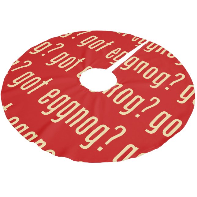 har eggnog? julgransmatta borstad polyester (Vinklad)