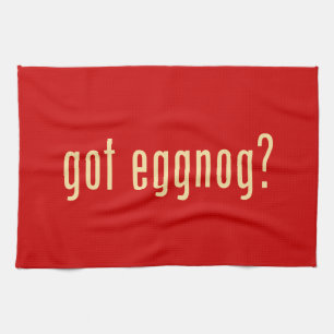 har eggnog? kökshandduk