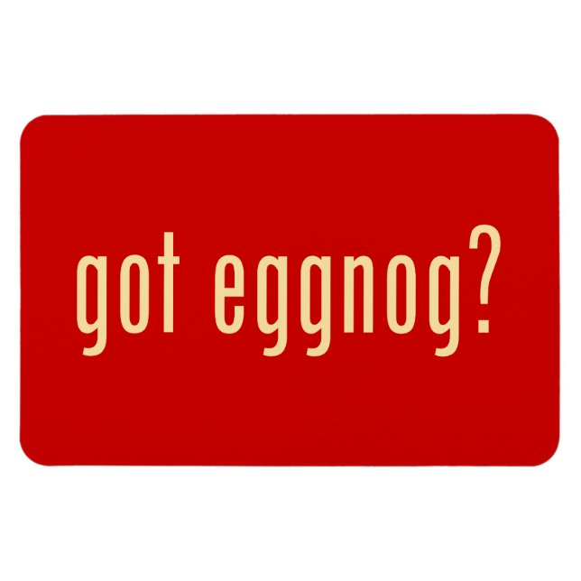 har eggnog? magnet (Horisontell)