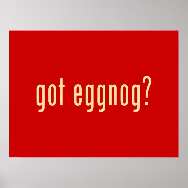 har eggnog? poster (Framsidan)