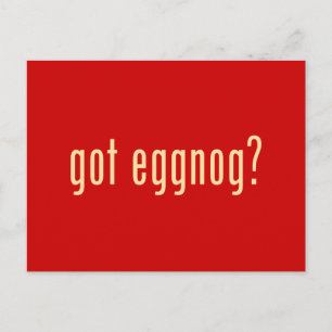 har eggnog? vykort