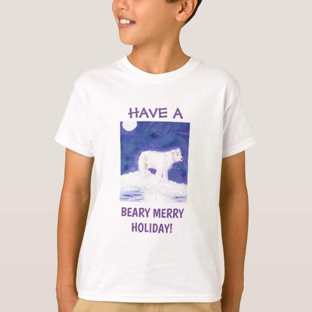 Har en Beary Merry-polar med t-shirt (Framsida)