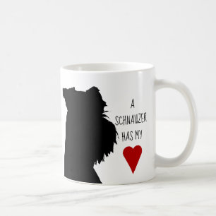 "Har en schnauzer muggen för min hjärta" Kaffemugg
