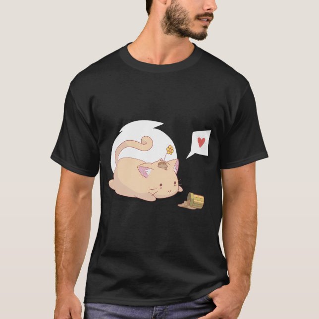 Har er blommor! (blå) t shirt (Framsida)