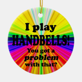 Har ett problem med det, handklockor julgransprydnad keramik