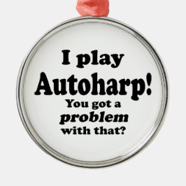 Har ett problem med detta, Autoharp Julgransprydnad Metall