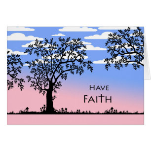 Har Faith Andlig Encouragement Proverbs Hälsningskort