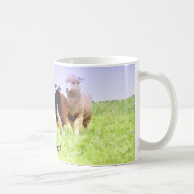 Har får? Gräns Collie mugg (Höger)