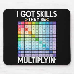 Har färdigheter som multiplicerar rolig matte lära musmatta