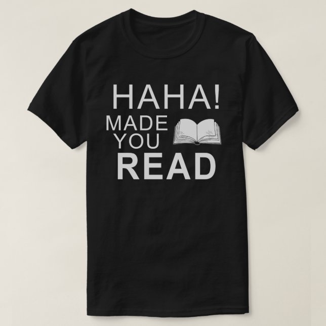 har fått dig att läsa lärare t shirt (Design framsida)
