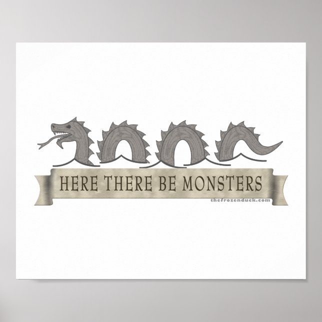 Här finns det monster poster (Framsidan)