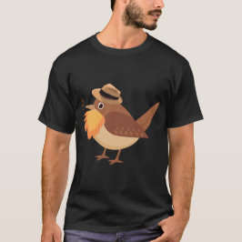 HÄR FINNS DRAGONER OCH Big Bearded Bird T-Shirt